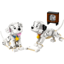 Lego Disney 43271 La carica dei cento e uno - Pongo e Peggy con testa gambe e code mobili