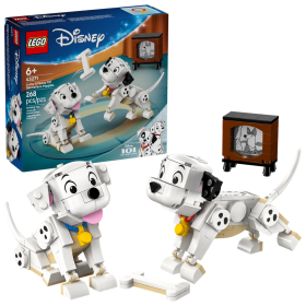 Lego Disney 43271 La carica dei cento e uno - Pongo e Peggy con testa gambe e code mobili
