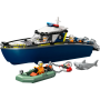 Lego City 60456 Inseguimento del motoscafo della Polizia con minifigure di poliziotti ladro e squalo