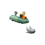 Lego City 60456 Inseguimento del motoscafo della Polizia con minifigure di poliziotti ladro e squalo