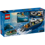 Lego City 60456 Inseguimento del motoscafo della Polizia con minifigure di poliziotti ladro e squalo