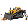 Lego City 60466 Bulldozer giallo Set con Veicolo da Cantiere con 3 Minifigure e Segnali Stradali