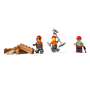 Lego City 60466 Bulldozer giallo Set con Veicolo da Cantiere con 3 Minifigure e Segnali Stradali