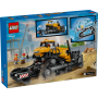 Lego City 60466 Bulldozer giallo Set con Veicolo da Cantiere con 3 Minifigure e Segnali Stradali