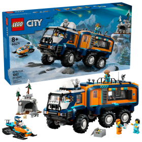Lego City 60471 Grande camion artico con laboratorio con 5 minifigure Lupi artici e tanti accessori