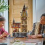 LEGO Harry Potter 76454 Castello di Hogwarts: Torre della Grande Scalinata Principale con Stanze Modulari e 12 Personaggi