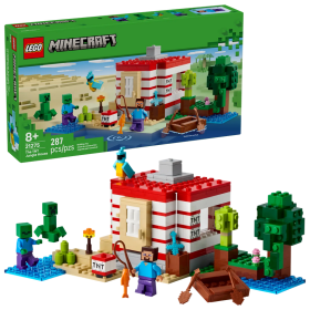 Lego Minecraft 21275 Casa nella giungla esplosiva con 3 minifigure e tanti accessori