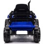 Trattore Elettrico per Bambini 12V con Rimorchio - Maxi Trattore Cavalcabile con ruote in gomma