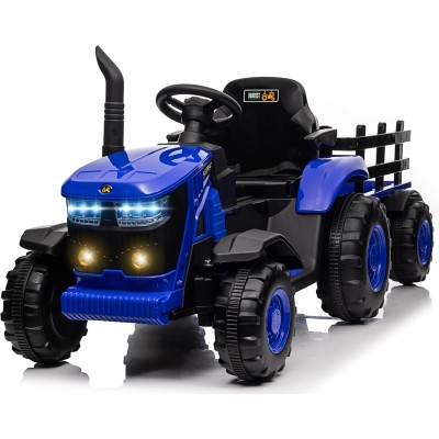 Trattore Elettrico per Bambini 12V con Rimorchio - Maxi Trattore Cavalcabile