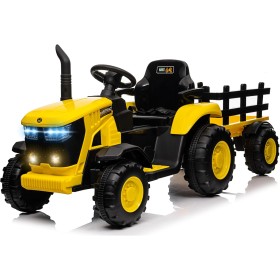 Trattore Elettrico per Bambini 12V con Rimorchio - Maxi Trattore Cavalcabile Trattore Elettrico per Bambini 12V con Rimorchio - Maxi Trattore Cavalcabile