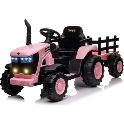 Trattore Elettrico per Bambini 12V con Rimorchio - Maxi Trattore Cavalcabile