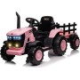Trattore Elettrico per Bambini 12V con Rimorchio - Maxi Trattore Cavalcabile