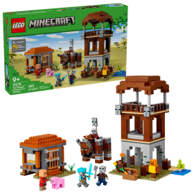 Lego Minecraft 21278 L’avamposto del saccheggiatore e predone con 4 minifigure e accessori ispirati al videogioco