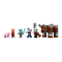 Lego Minecraft 21278 L’avamposto del saccheggiatore e predone con 4 minifigure e accessori ispirati al videogioco