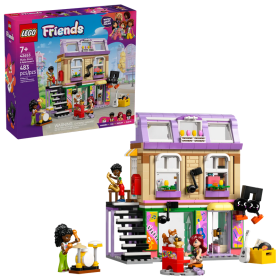 Lego Friends 42653 Negozio di musica e appartamento con 3 minifigure e tanti accessori tema musica