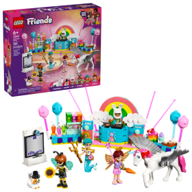 Lego Friends 42661 Party in costume con unicorno e fatina con 4 minifigure accessori e animali