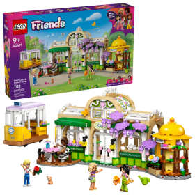 Lego Friends 42671 Caffè delle piante e Negozio di fiori con 4 minifigure tram e fiori