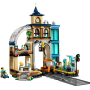 Lego City 60469 Stazione centrale con automotrice dotata di gru e 6 minifigure