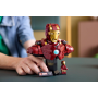 Lego Marvel 76327 Busto di Iron Man MK4 con Minifigure di Tony Stark Cannoni a Spalla e Testa Rotante