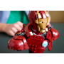 Lego Marvel 76327 Busto di Iron Man MK4 con Minifigure di Tony Stark Cannoni a Spalla e Testa Rotante