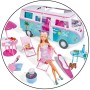Simba 105733523 Steffi Love Camper Hawaii con Steffi e cagnolino e 50 accessori inclusi con parti apribili