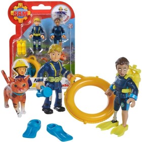 Simba 109252515 Sam Il Pompiere Set doppio con animale serie 4 action figure Penny Jodie e Lion