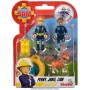 Simba 109252515 Sam Il Pompiere Set doppio con animale serie 4 action figure Penny Jodie e Lion