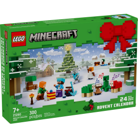 Lego Minecraft 21280 Calendario dell’Avvento 2025 Conto alla rovescia per Natale con 24 sorprese