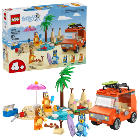 Lego Bluey 11202 Vacanza sulla spiaggia della famiglia di Bluey con minifigure e accessori a tema