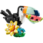 Lego Creator 31173 Animali selvatici: tucano tropicale per costruire un tucano una farfalla o un pesce