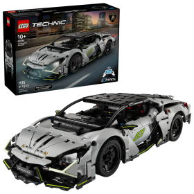 Lego Technic 42214 Super Sports Car Lamborghini Revuelto con elementi che si illuminano al buio e App Control+