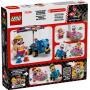 Lego Super Mario 72038 Mario Kart™ – Wario e Re Boo con kart con funzione di lancio di gusci e di derapata
