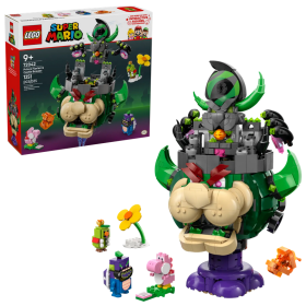 Lego Super Mario 72042 Principe Florian e Bowser castello con Yoshi Rosa