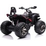Quad Jungle ATV Elettrico 12V per Bambini con Ammortizzatori Reali Batteria Potenziata Schienale Ruote Grandi