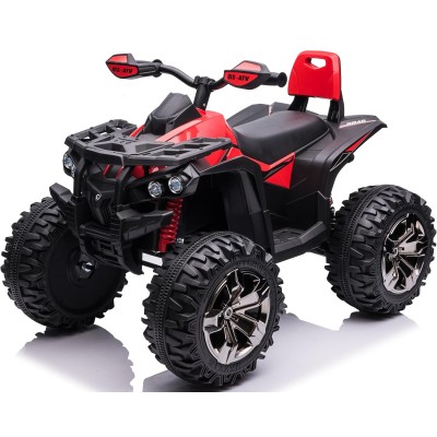Quad Elettrico 4x4 per Bambini con 4 Potenti Motori Batteria Potenziata 12V - 14Ah Jungle ATV Ammortizzatori Luci LED fino 30 kg