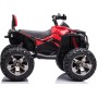 Quad Jungle ATV Elettrico 12V per Bambini con Ammortizzatori Reali Batteria Potenziata Schienale Ruote Grandi