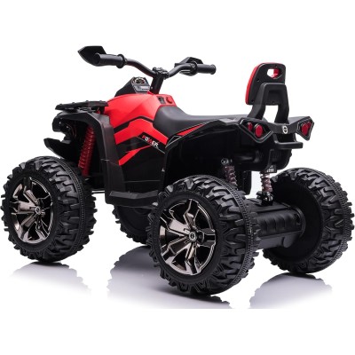 Quad Elettrico 4x4 per Bambini con 4 Potenti Motori Batteria Potenziata 12V - 14Ah Jungle ATV Ammortizzatori Luci LED fino 30 kg