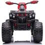 Quad Jungle ATV Elettrico 12V per Bambini con Ammortizzatori Reali Batteria Potenziata Schienale Ruote Grandi