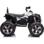Quad Jungle ATV Elettrico 12V per Bambini con Ammortizzatori Reali Batteria Potenziata Schienale Ruote Grandi