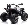 Quad Jungle ATV Elettrico 12V per Bambini con Ammortizzatori Reali Batteria Potenziata Schienale Ruote Grandi