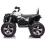 Quad Jungle ATV Elettrico 12V per Bambini con Ammortizzatori Reali Batteria Potenziata Schienale Ruote Grandi