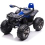 Quad Jungle ATV Elettrico 12V per Bambini con Ammortizzatori Reali Batteria Potenziata Schienale Ruote Grandi