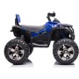 Quad Jungle ATV Elettrico 12V per Bambini con Ammortizzatori Reali Batteria Potenziata Schienale Ruote Grandi