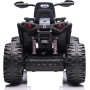 Quad Jungle ATV Elettrico 12V per Bambini con Ammortizzatori Reali Batteria Potenziata Schienale Ruote Grandi
