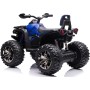Quad Jungle ATV Elettrico 12V per Bambini con Ammortizzatori Reali Batteria Potenziata Schienale Ruote Grandi
