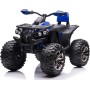 Quad Jungle ATV Elettrico 12V per Bambini con Ammortizzatori Reali Batteria Potenziata Schienale Ruote Grandi