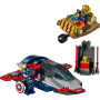 Lego Marvel 76319 Captain America contro Thanos con aereo e minifigure con accessori