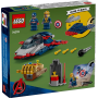 Lego Marvel 76319 Captain America contro Thanos con aereo e minifigure con accessori