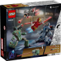 Lego Marvel 76320 Iron Man e War Machine contro i droni di Hammer con 2 minifigure e accessori a tema