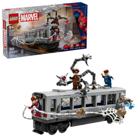 Lego Marvel 76321 Spider-Man contro Doc Ock: duello sul treno con 4 minifigure e accessori a tema